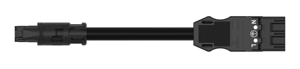 Pre-Assembled MIDI Adapter Cable 3-Pole 2.5mm² Black - 774-9393/1567-201