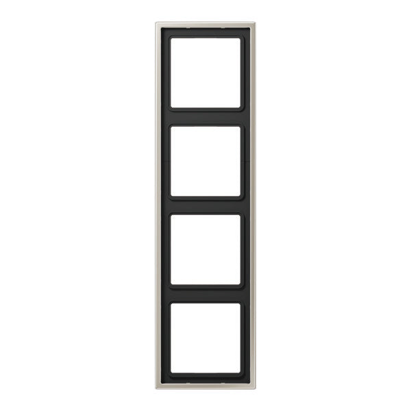 Jung Aluminum/Steel/Chrome Cover Frame Switchgear - ES2984