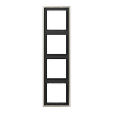 Jung Aluminum/Steel/Chrome Cover Frame Switchgear - ES2984