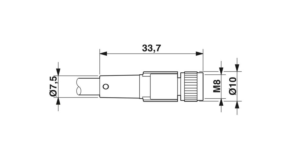 Phoenix Contact SAC Sensor/Actor Cable With Connector - 1669628