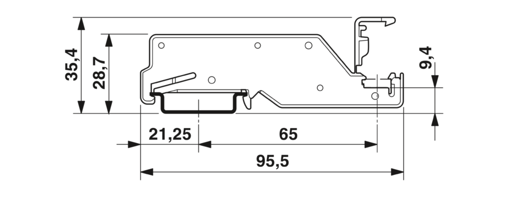 Phoenix Contact Power Rail Support - 3026489 [2 Pieces]
