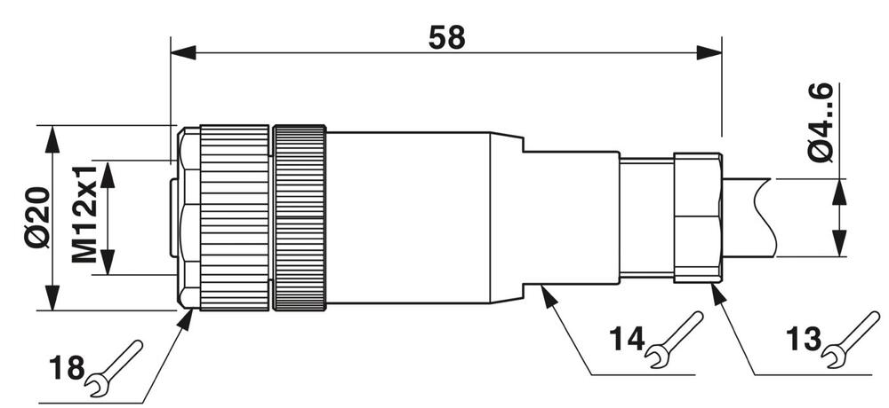 Phoenix Contact Round (Industrial) Connector - 1681114