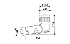 Phoenix Contact Sensor/Actor Cable With Connector - 1668247