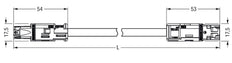 Wago WINSTA Patch Cable Adjustable Building Installation - 774-9993/006-102