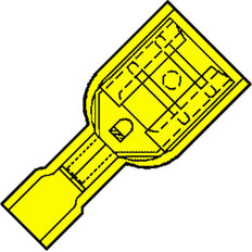 Klemko IS Core Connector round/flat - 101320 [100 Pieces]