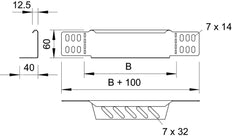 OBO RWEB Cable Tray adapter - 7109202
