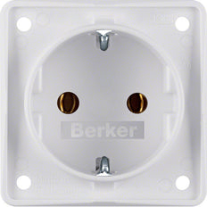 Hager Berker Integro Wall Outlet (WCD Switchgear) - 947782502