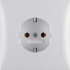 Hager Berker S.1/B.3/B.7 Wall Outlet (WCD Switchgear) - 47429909