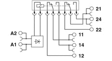 Phoenix Contact PLC Auxiliary Relay - 2900330