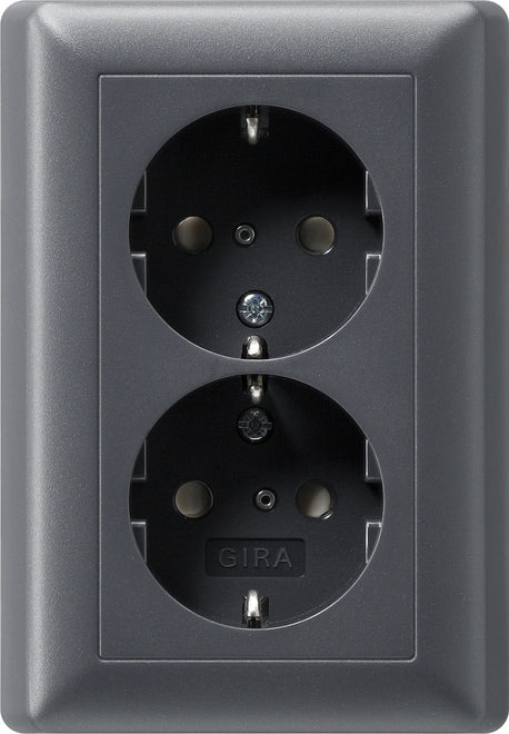 Gira System 55 Wall Socket Outlet (WCD Switchgear) - 078328
