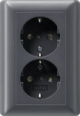 Gira System 55 Wall Socket Outlet (WCD Switchgear) - 078328