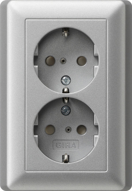 Gira System 55 Wall Socket Outlet (WCD Switchgear) - 078326