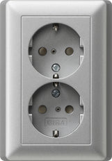 Gira System 55 Wall Socket Outlet (WCD Switchgear) - 078326