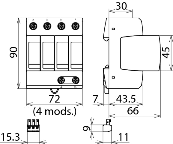 DEHN DEHNguard Mains Surge Protector - 952405