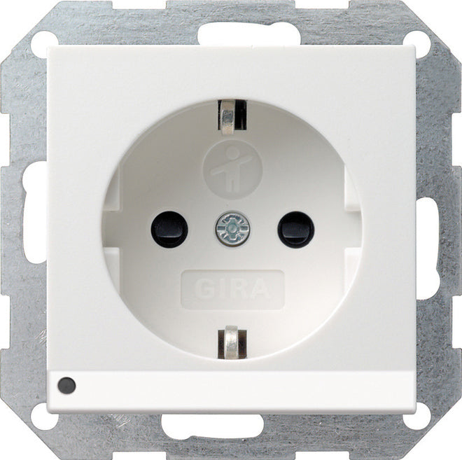 Gira System 55 Wall Socket Outlet (WCD Switchgear) - 117003