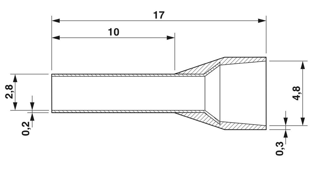 Phoenix Contact AI Wire End Sleeve - 3200535 [100 Pieces]