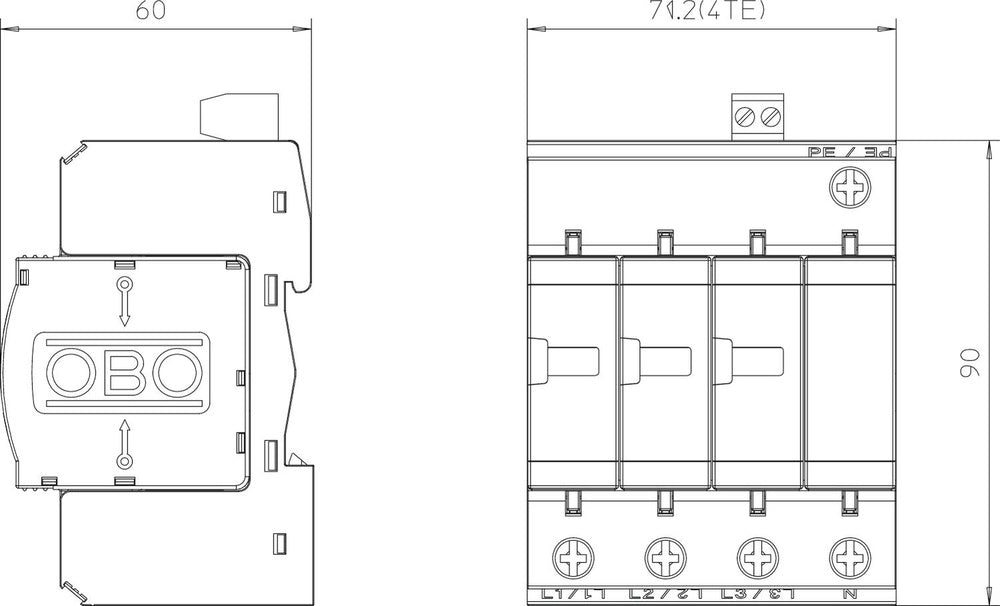 OBO V25 Mains Surge Protector - 5094510