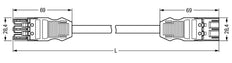 Wago Winsta Midi Patch Cord Adjustable Building Installation - 771-9993/007-801