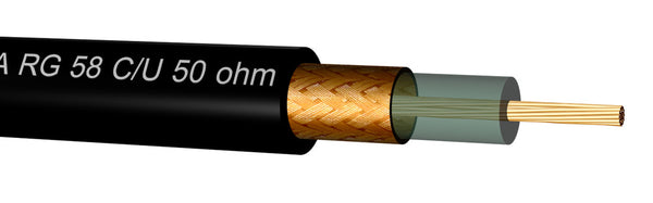 Draka RG58 C/U Coaxial Cable - 113813-1000 [1000 Meters] | Tameson.com