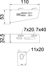 OBO MWAG Console Cable Support System - 6424600