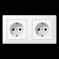 Jung AS500 Wall Outlet Box (WCD Switchgear) - AS1520-2WW