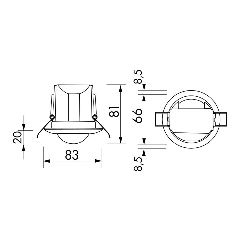 BEG Luxomat PD3N Ceiling Motion Sensor 10M Range - 92198 | Tameson.com