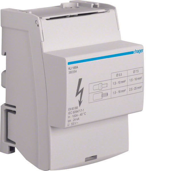 Hager Terminal For Main Cable - KJ100A