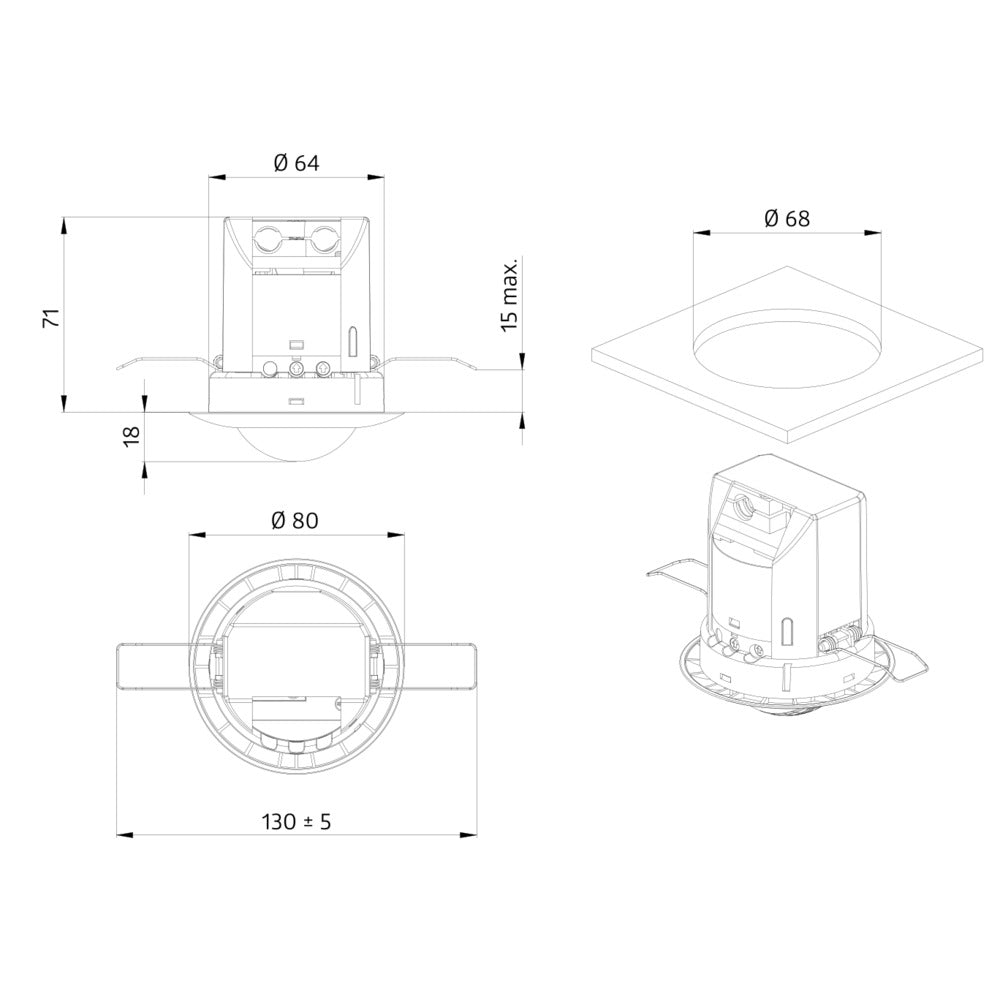 BEG Luxomat Motion Switch (Complete) - 92565