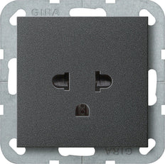 Gira System 55 Wall Socket Outlet (WCD Switchgear) - 284028