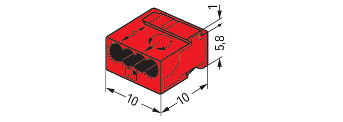 Wago Micro Welding clamp - 243-804 [100 Pieces]