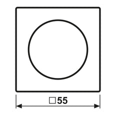 Jung A RANGE Control Element/Central Plate Switchgear - A1540BFWWM