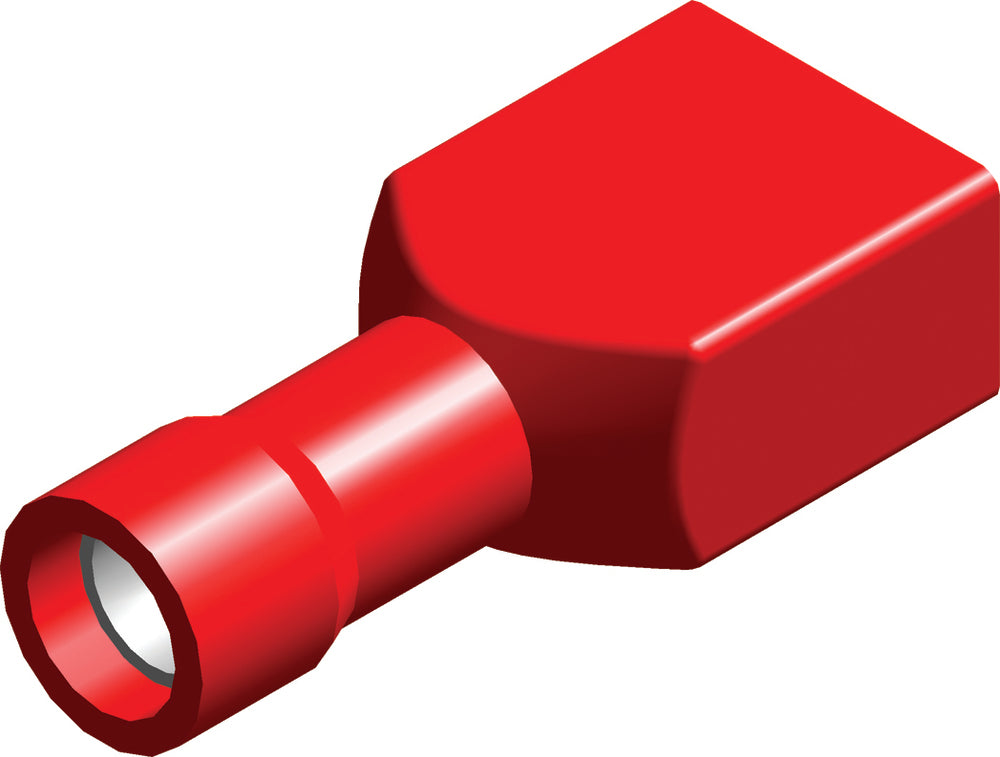 Insulated Red Spade Connector Housing 0.5-1.5mm² - CE100104 [100 Pieces]