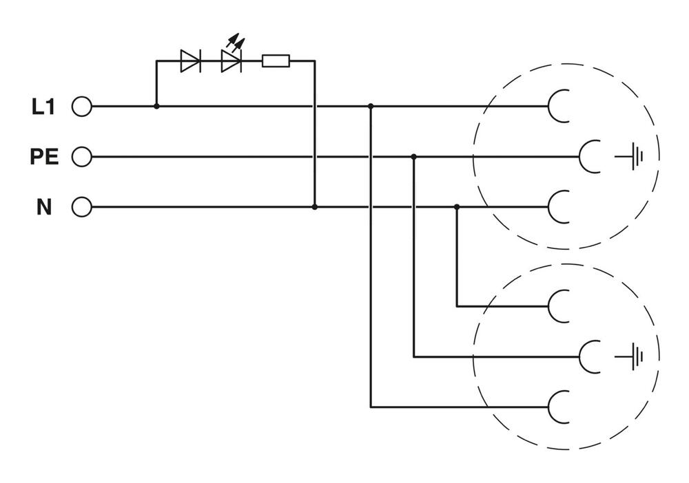 Phoenix Contact Wall Outlet Modular - 0804037