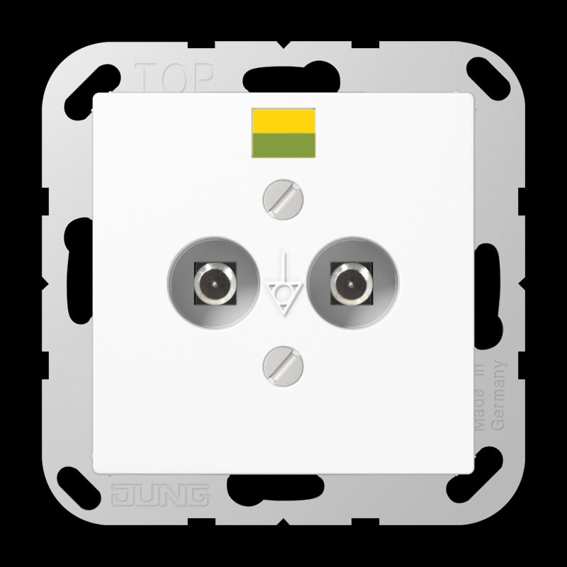 Jung AS500 Potential Equalization Socket Outlet - A565-2NWW