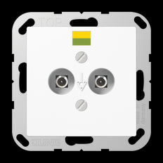 Jung AS500 Potential Equalization Socket Outlet - A565-2NWW