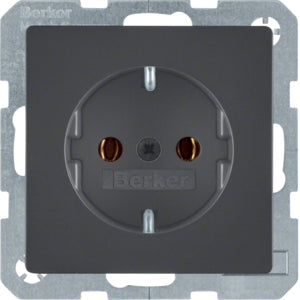 Hager Berker Q.1/Q.3 Wall Outlet (WCD Switchgear) - 47436086