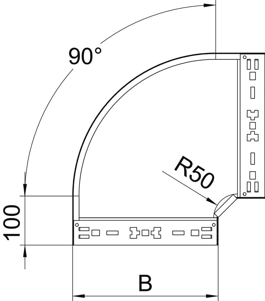 OBO Magic Bend/corner Piece Cable Tray - 6041142