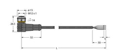Turck Escha Sensor/Actor Cable With Connector - 6625025