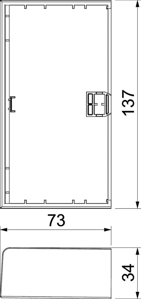 Rehau by OBO SIGNA End Plate Wall channel/pillar - 6132777
