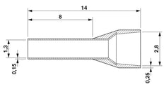 Phoenix Contact Wire End Sleeve - 3200894 [1000 Pieces]