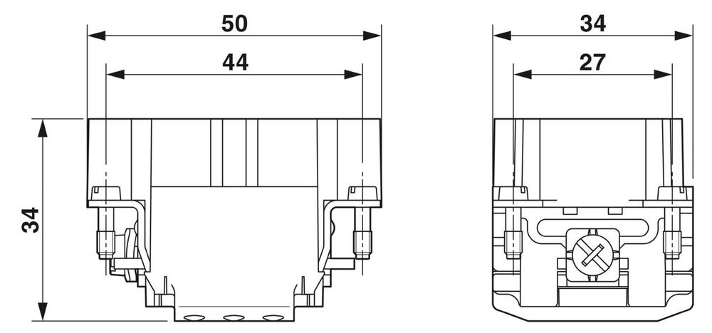 Phoenix Contact HC Contact Block For rectangular Connector - 1407728