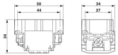 Phoenix Contact HC Contact Block For rectangular Connector - 1407728