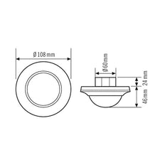 ESYLUX Compact Motion Switch (Complete) - EP10425783