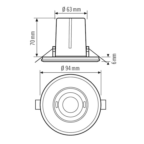 ESYLUX Flat Motion Switch (Complete) - EP10428555