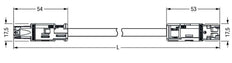 Wago Patch Cord Adjustable Building Installation - 774-9973/006-505