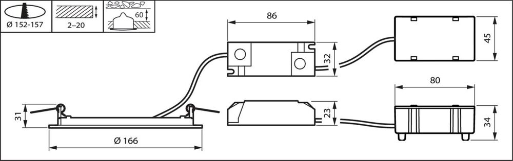 Philips Coreline Downlight/spotlight/floodlight - 33948199