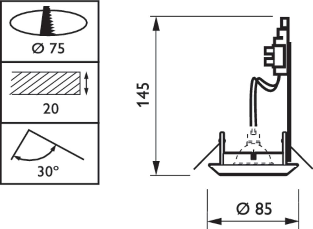 Philips Zadora LED Downlight/Spotlight/Floodlight - 07015499