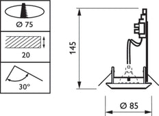 Philips Zadora LED Downlight/Spotlight/Floodlight - 07015499