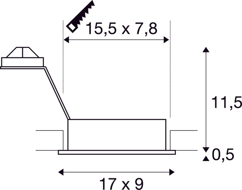 SLV New Tria Downlight/Spotlight/Floodlight - 113512