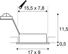 SLV New Tria Downlight/Spotlight/Floodlight - 113512